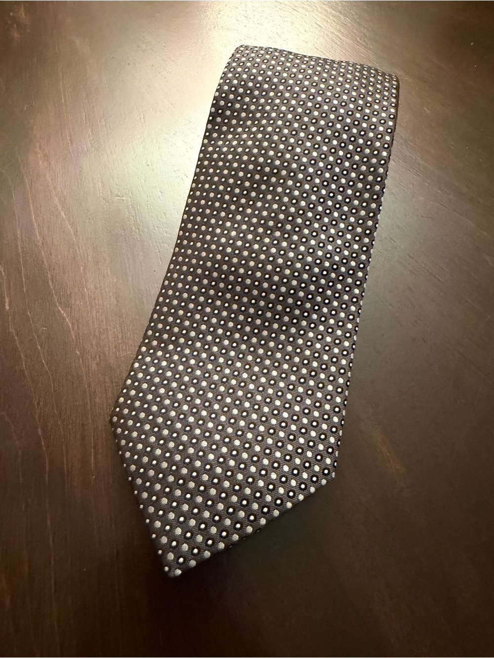 Hugo Boss Classic Men's Polka Dot Navy Tie 3” wide